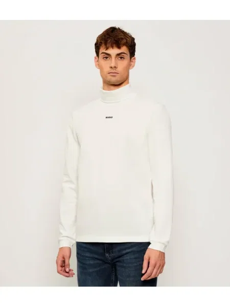 Tricou cu mânecă lungă Hugo alb