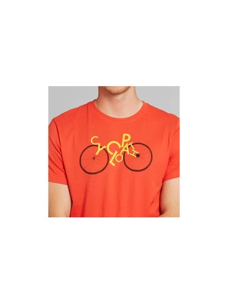 Dedicated T-shirt Stockholm Cyclopath Pale Red Mężczyźni Koszulki Dedicated Size: S czerwony