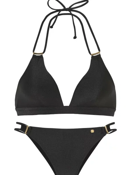 JETTE Costum de baie două piese auriu negru