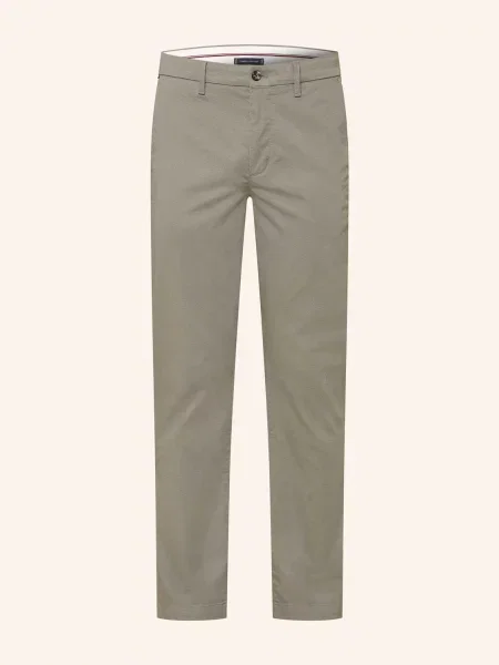 Tommy Hilfiger Chino Kalhoty Straight Fit šedá