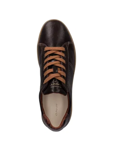 Sneakerși Gant cu model piele de șarpe maro