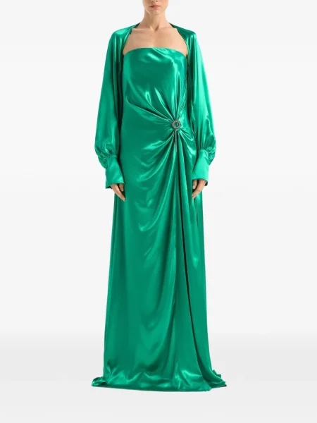 Geacă Genny cu mâneci balon verde