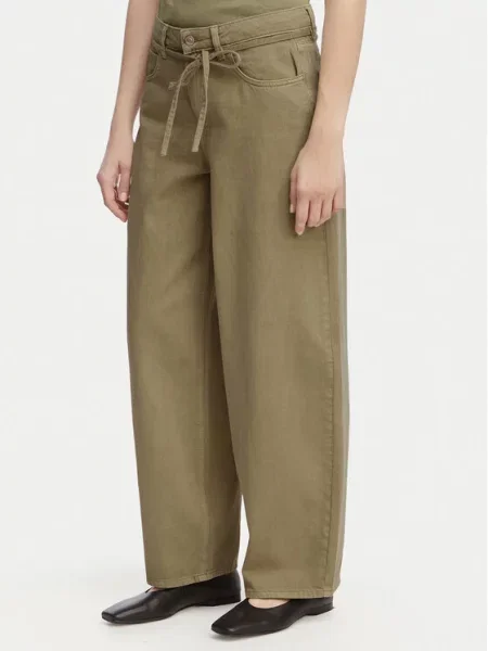 ONLY Farmer Gianna Khaki Straight Leg