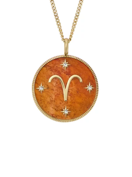 Fossil nyaklánc JEWELRY narancsszínű
