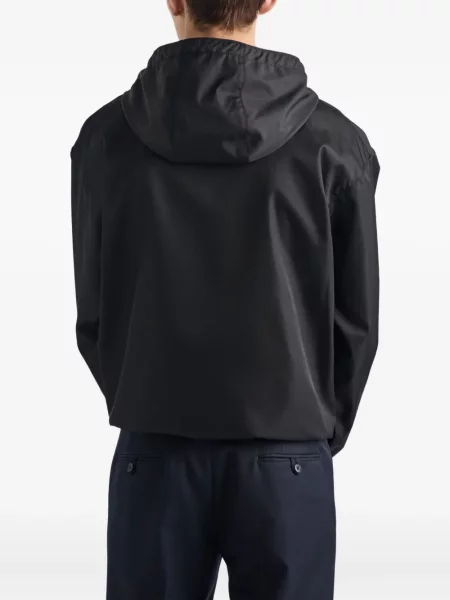 Geacă Prada cu glugă negru