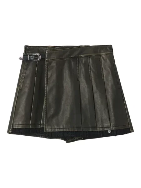 Szorty Musium Div. na sprzączkę plisowane zielone