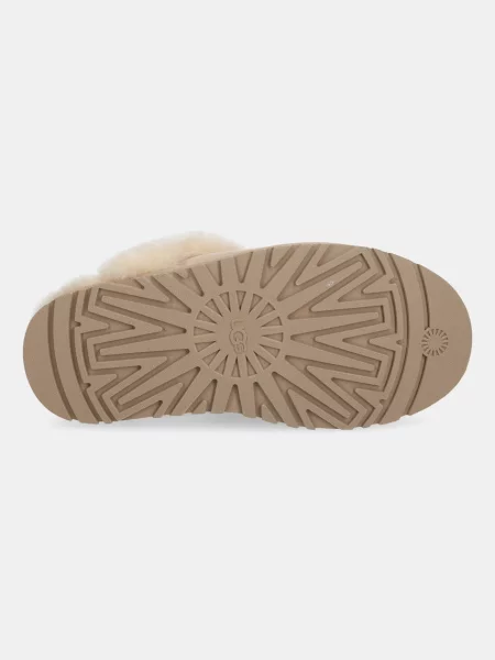 UGG Велурени чехли Disquette бежово