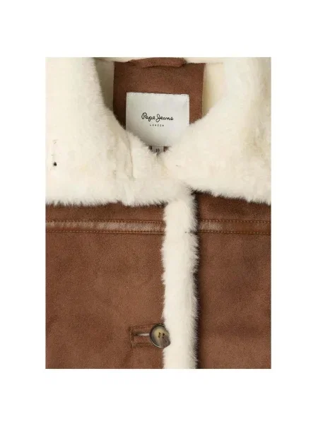 Palton copii Pepe Jeans maro