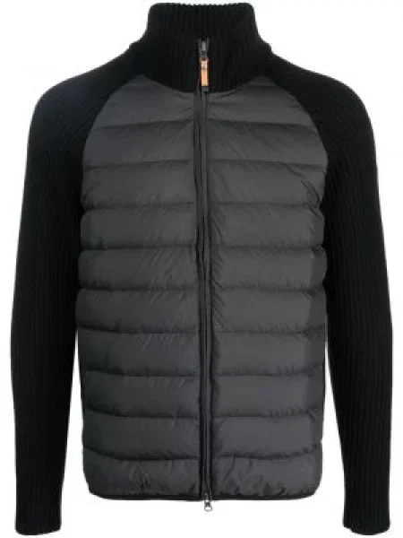 Πλεκτός καπιτονέ μπουφάν Parajumpers μαύρο