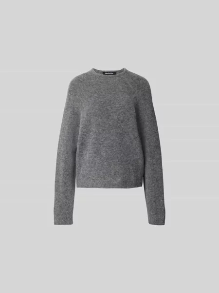 Sweter w imitacji dzianiny z mieszanki wełny z alpaki Black Palms