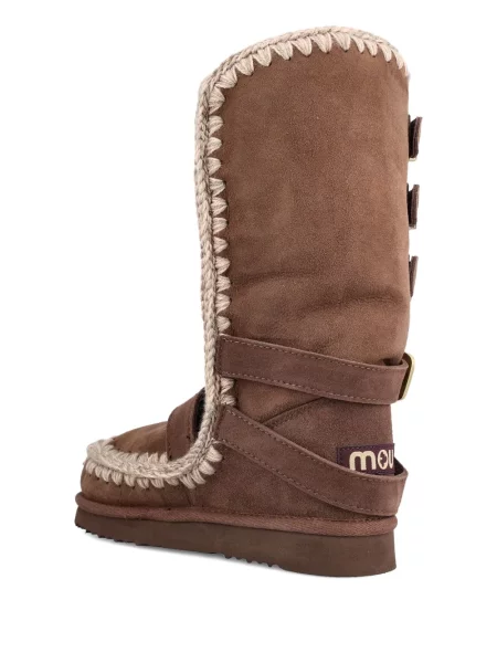 Botine Mou cu cataramă maro