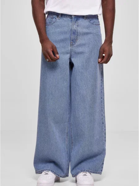 Blugi cu picior larg Urban Classics albastru