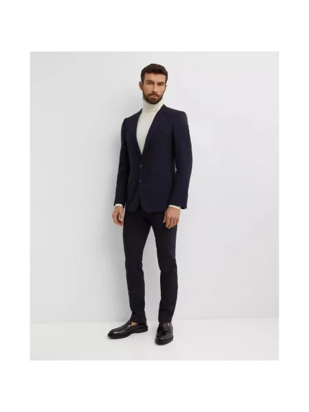 Garnitur Dolce And Gabbana wełniany niebieski