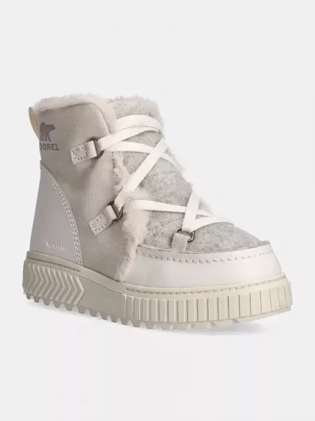 Semišové snehule Sorel ONA AVE ALPINE BOOT WP F béžová