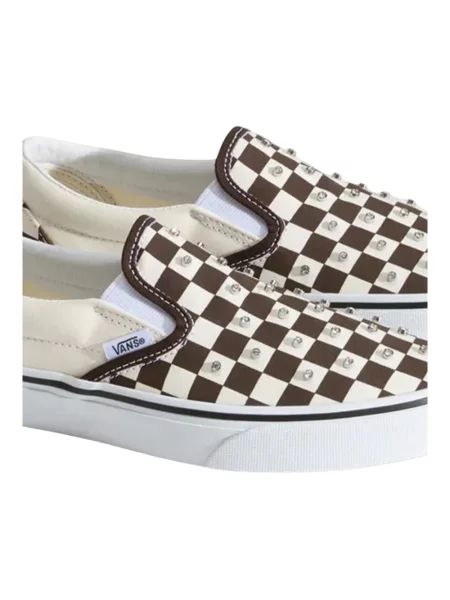 Sneakersy Vans wsuwane klasyczne brązowe