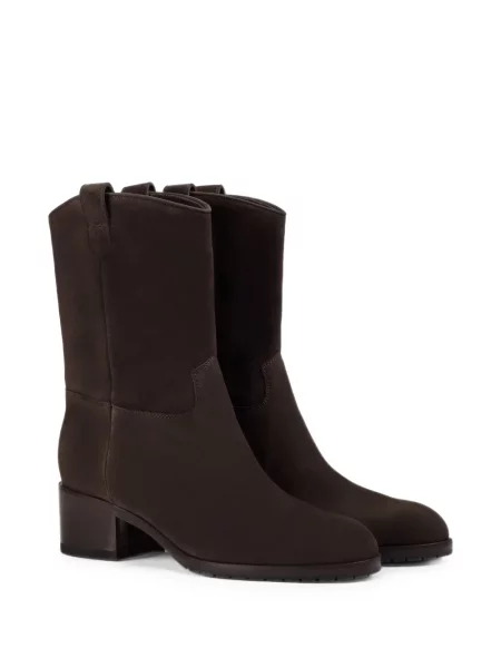 Botine Doucal's din piele de căprioară maro