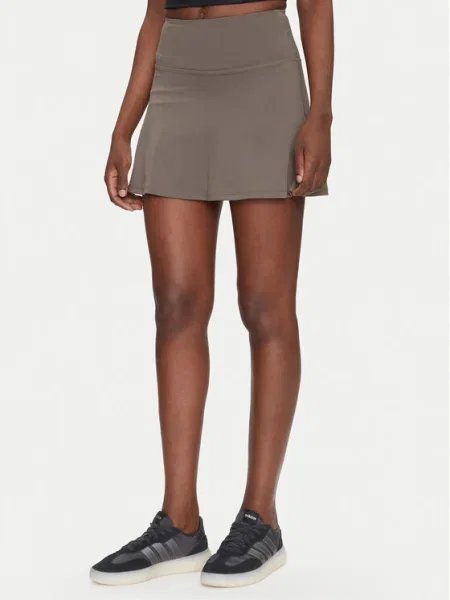 Girlfriend Collective Mini sukňa Float béžová