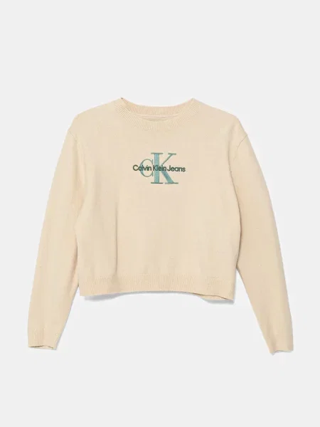 Calvin Klein Jeans Dječji pulover bež