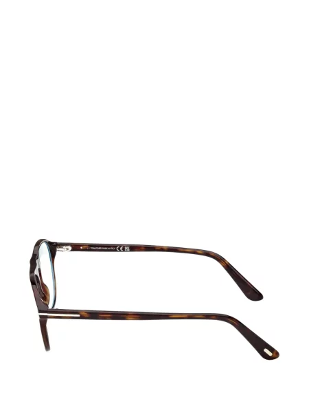 Ochelari de soare rotunzi Tom Ford Eyewear maro