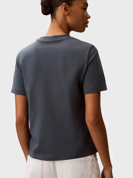 Класична футболка Calvin Klein Jeans з лого зелена