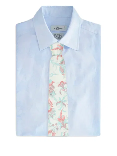 Cravată Etro cu model floral din jacard