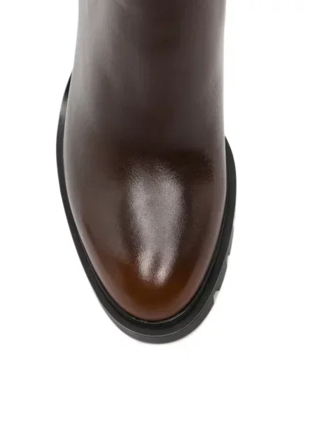 Botine chelsea Santoni chunky maro