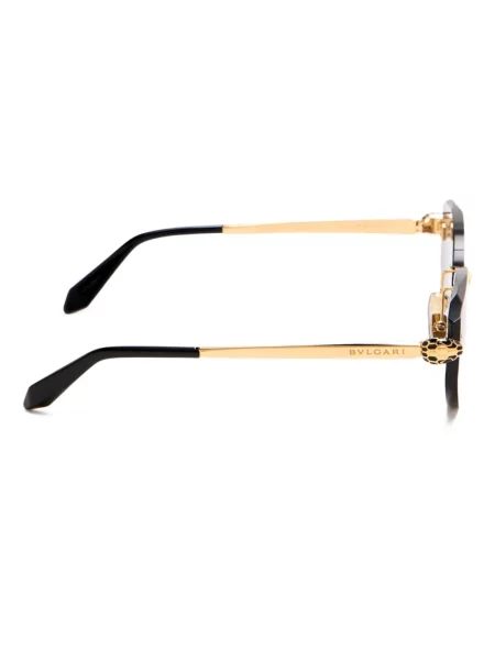 Ochelari de soare Bvlgari cu imprimeu geometric auriu