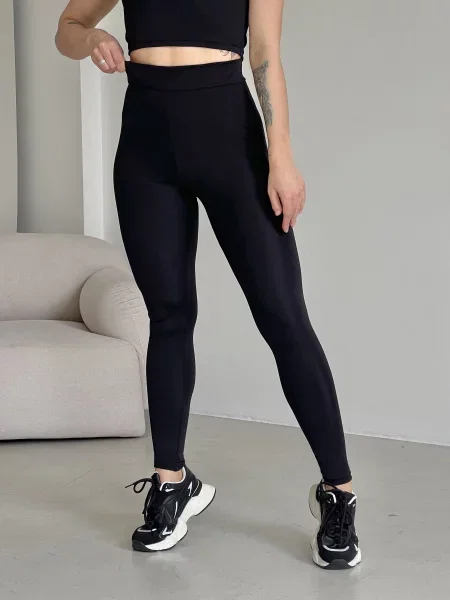 Silvio Merlini Легінси Поліестер/еластан чорний