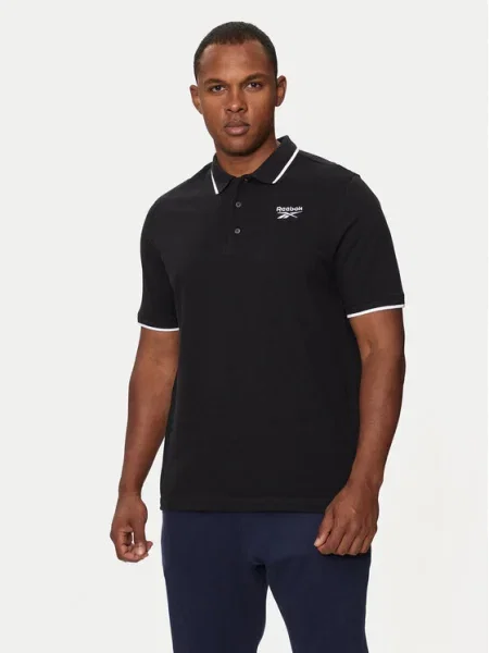 Reebok Tricou polo Identity Small Logo Polo negru
