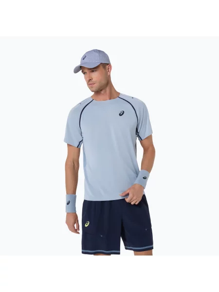 Tricou de tenis pentru bărbați ASICS Match grey/blue gri