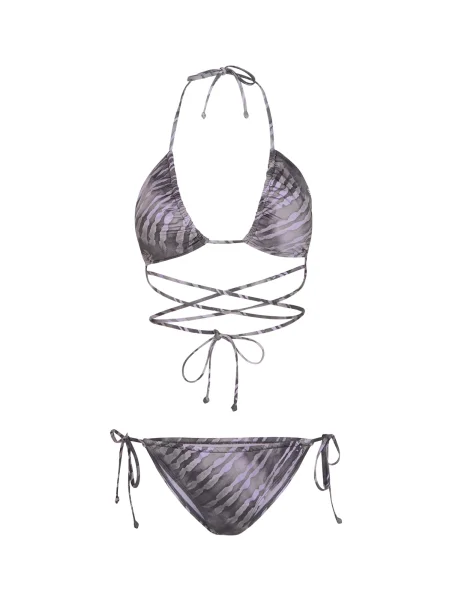 Dámske dvojdielne plavky O'Neill Kat Becca Wow Bikini grey tie dye sivá