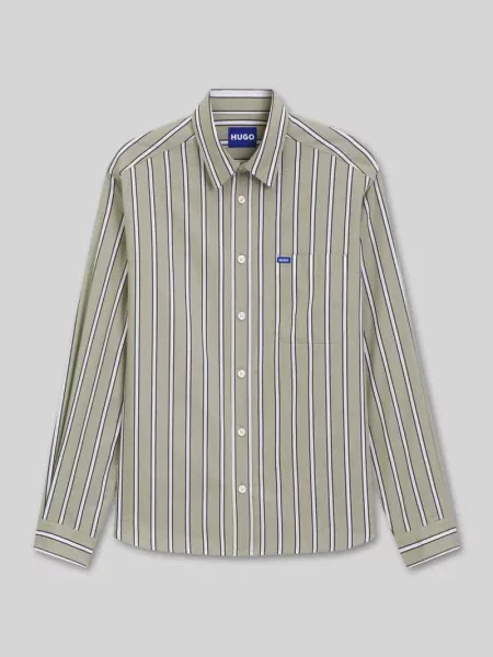 Koszula casualowa o kroju regular fit z czystej bawełny model Hugo Blue