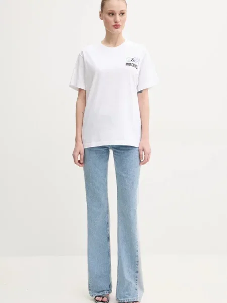 Moschino Jeans t-shirt biały