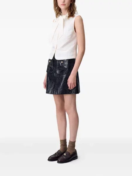 Bluzka Claudie Pierlot z kokardką bez rękawów