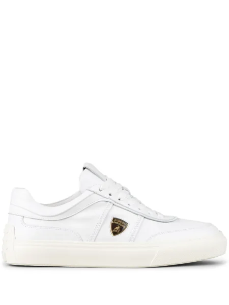 Sneakerși Tod's cu șireturi din piele alb