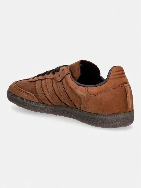 Adidas Originals sneakersy nubukowe Samba OG brązowe