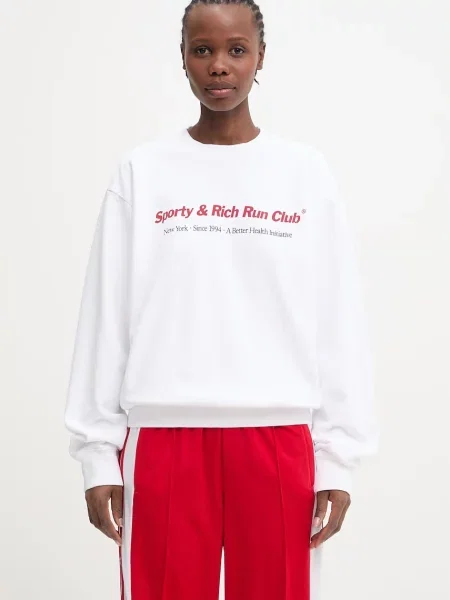 Sporty & Rich Run Club hanorac oversized din pentru femei