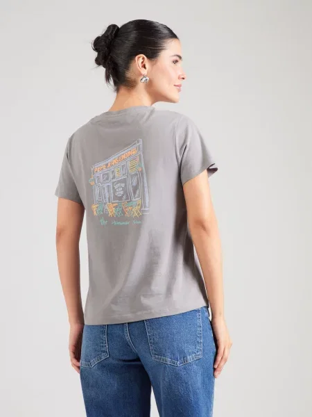 Pepe Jeans Tričko svetlomodrá oranžová sivá