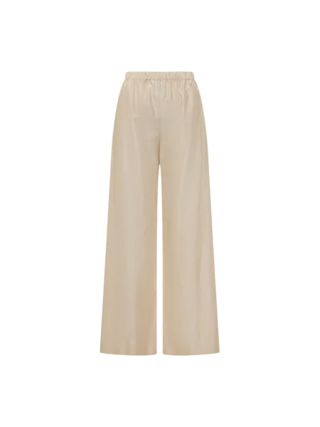 Spodnie Le Sully Studio z organzy beżowe