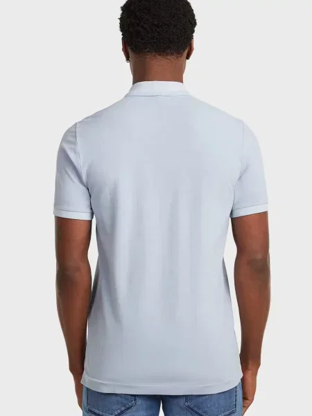 Поло G-star Raw блакитне