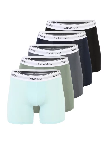 Calvin Klein Underwear Boksarice mornarska / voda / bazaltno siva / svetlo zelena črna