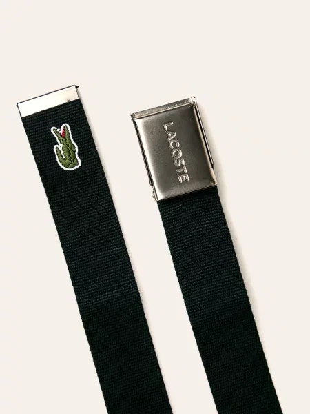 Pasek Lacoste granatowy