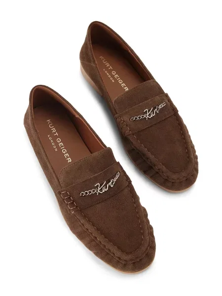 Obesek Kurt Geiger London iz semiša rjava