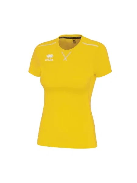 T-Shirt Errea Marion Krótki Rękaw Jr Dzieci żółta