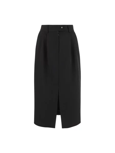 Spódnica ołówkowa Dolce And Gabbana wełniana czarna