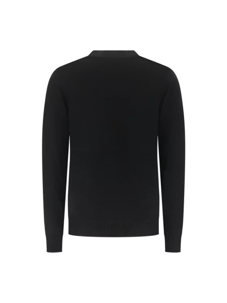 Sweter Alpha Studio wełniany czarny