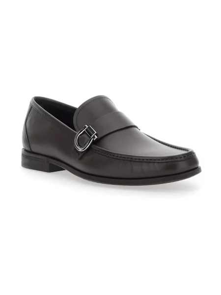 Półbuty Ferragamo skórzane dwustronne brązowe