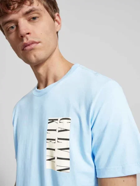 T-shirt z nadrukiem z logo Calvin Klein Jeans