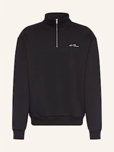 Les Deux Bluza Dresowa Typu Troyer Crew schwarz czarna