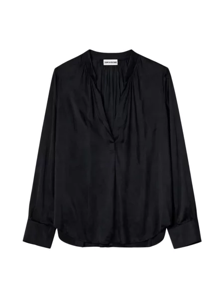 Satynowa bluzka Zadig & Voltaire czarna